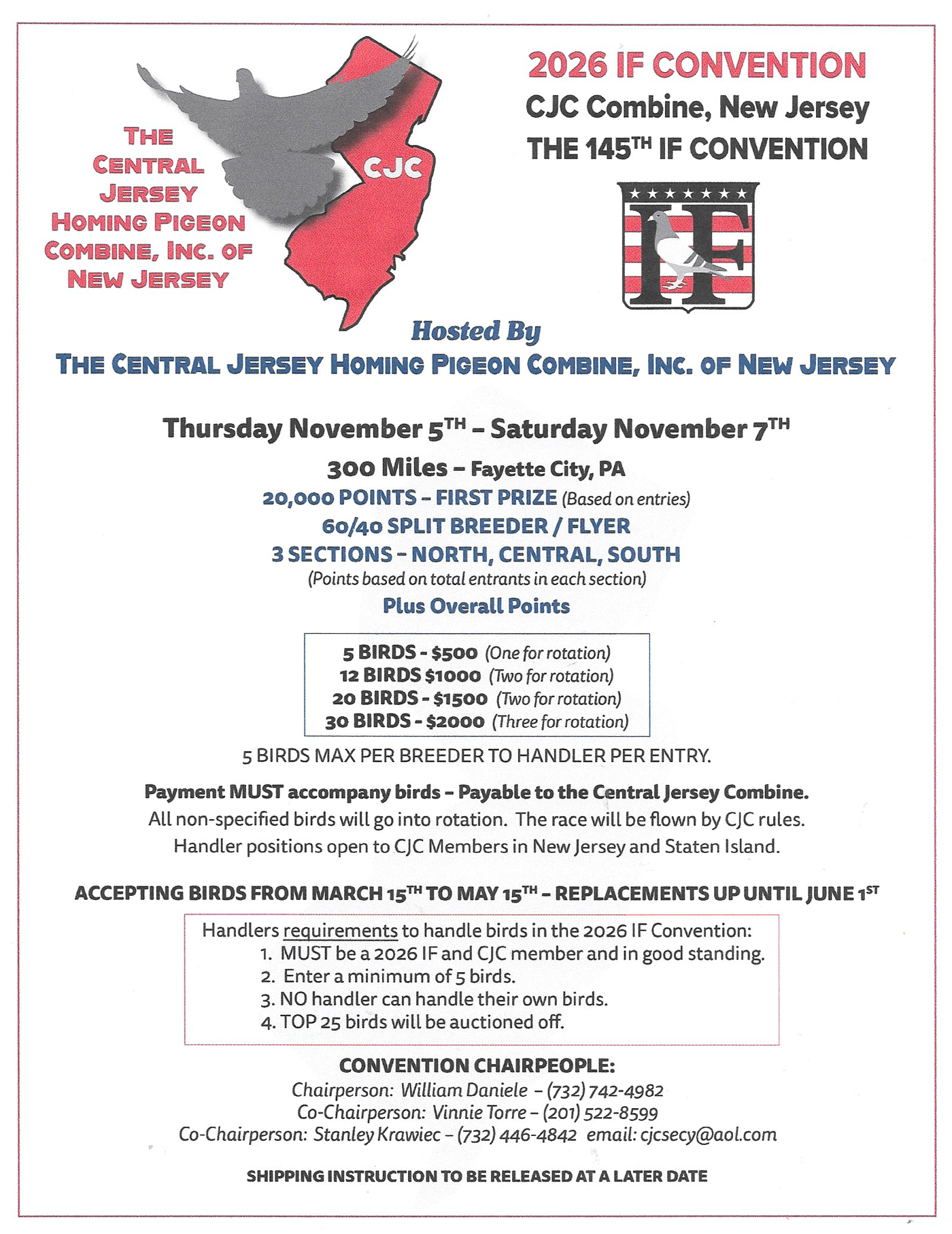 2026  IF CONVENTION START UP AUCTION FLYER